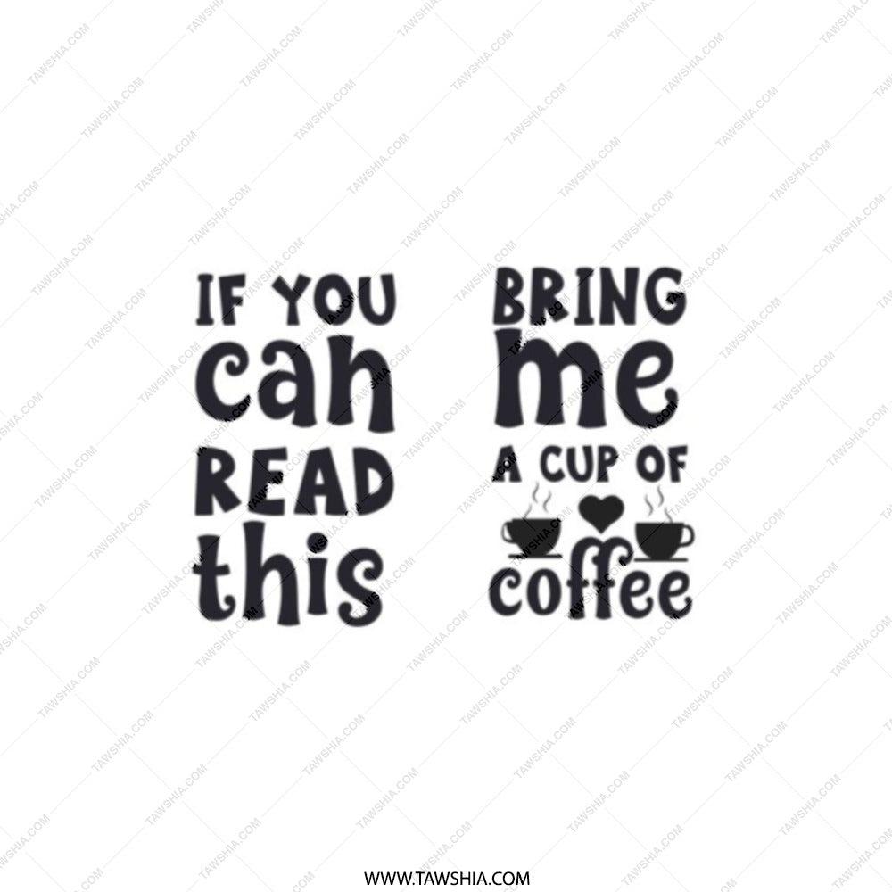 Funny Coffee Pocket Mirror, If You Can Read This, Bring Me Coffee, Novelty Gift, Cute Mirror, Coffee Lover Gift, Everyday Carry - Tawshia