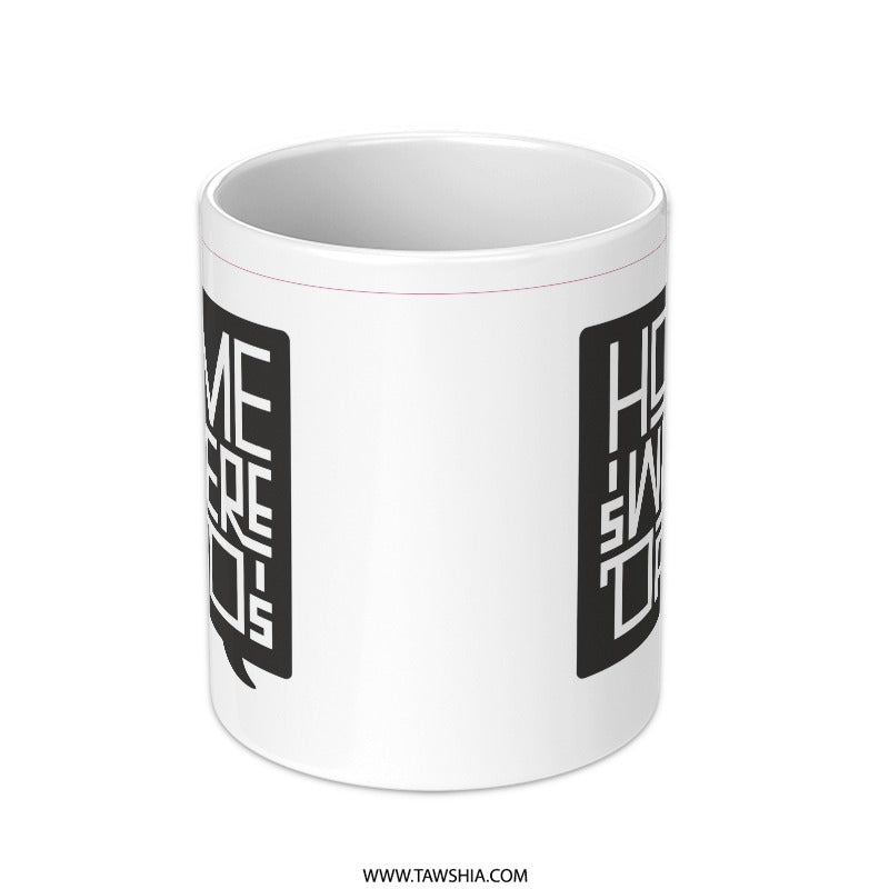 Home Is Where the Dog Is Printed Mug product