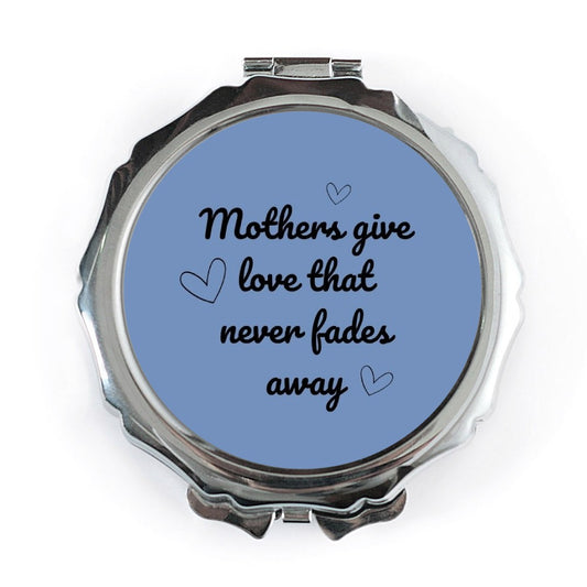 Mother's Love Pocket Mirror, Gift For Mom, Keepsake Mirror, Mother's Day Present, Sentimental Gift, Handbag Mirror - Tawshia