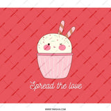 Kawaii Cupcake Backpack, Spread the Love, Cute Food Art Backpack, Pastel Backpack, Trendy Backpack, School Backpack, Unique Backpack - Tawshia