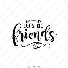 Lets Be Friends Pillow, Friendship Quote Pillow, Gift for Friend, Friend Decor, Arrow Pillow, Unique Pillow, Decorative Pillow - Tawshia