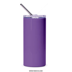 Plum Cupcake Tumbler, Fruit Tumbler, Purple Tumbler, Foodie Gift, Dessert Lover, Cupcake Art, Stylish Drinkware, Unique Tumbler Design - Tawshia