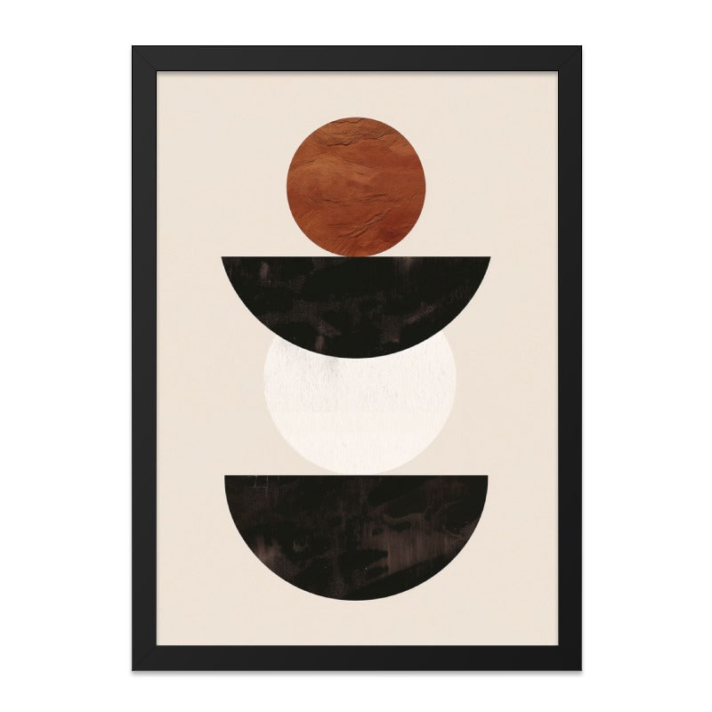 Modern Geometric Wall Art, Abstract Circle Print, Minimalist Home Decor, Boho Wall Art, Contemporary Art Print, Living Room Art - Tawshia