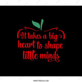 Teacher Appreciation BackPack, Big Heart Little Minds Gift, Teacher BackPack, Education, Thank You Teacher, Teacher Gift, Apple Design - Tawshia