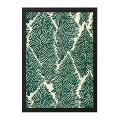 Evergreen Tree Wall Art, Forest Print, Scandinavian Decor, Nature Inspired Wall Decor, Holiday Art, Botanical Art - Tawshia