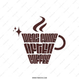 Ideas Come After Coffee Tote Bag, Unique Coffee Lover Gift, Inspirational Tote, Book Bag, Everyday Bag, Reusable Grocery Bag - Tawshia