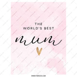 Best Mum Tote Bag, Mothers Day Gift, World's Best Mum Present, Gift For Mum, Mom Gift, Mother's Day Tote Bag, Unique Gift Ideas - Tawshia