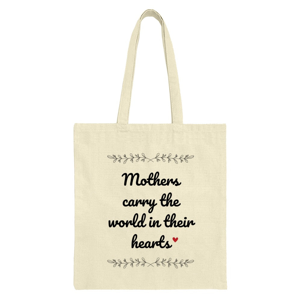 Mothers Carry World Heart Tote Bag, Mother's Day Gift, Mom Gift, Unique Tote Bag, Shopping Bag, Gift for Her, Mothers Day Tote - Tawshia