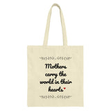 Mothers Carry World Heart Tote Bag, Mother's Day Gift, Mom Gift, Unique Tote Bag, Shopping Bag, Gift for Her, Mothers Day Tote - Tawshia