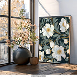 Anemone Flower Wall Art, Floral Print, Botanical Art, Home Decor, Nature Inspired Artwork, Modern Wall Decor, Elegant Gift Idea (139 - Tawshia