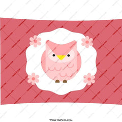 Pink Owl Pillow, Cute Bird Pillow, Floral Owl Decor, Nursery Pillow, Kids Room Decor, Owl Lover Gift, Home Decor Throw Pillow - Tawshia