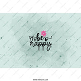 Be Happy Tumbler, Floral Tumbler, Positive Vibes Tumbler, Cute Tumbler, Inspirational Gift, Gift For Her, Everyday Tumbler - Tawshia