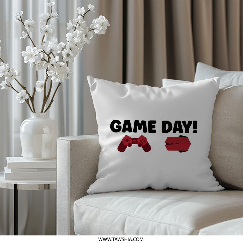 Game Day Pillow, Gamer Gift Idea, Controller Design, Console Art, Video Game Room Decor, Gaming Cushion, Gift for Gamers, Home Decor - Tawshia