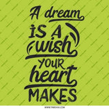 Dream Wish Heart Pinback Button, Inspirational Quote Button, Motivational Badge, Positive Saying Pin, Gift for Friend, Everyday Button - Tawshia
