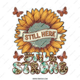 Sunflower Mug, Still Here Still Strong Mug, Butterfly Mug, Encouragement Gift, Motivational Mug, Floral Mug, Inspirational Mug - Tawshia