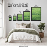 Abstract Green Field Wall Art, Modern Nature Print, Minimalist Art Decor, Fine Art Photography, Home Decor Wall Art - Tawshia