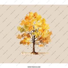 Autumn Tree Backpack, Fall Colors Bookbag, Watercolor Tree Bag, Nature Lover Gift, Stylish Backpack, School Backpack, Travel Backpack - Tawshia