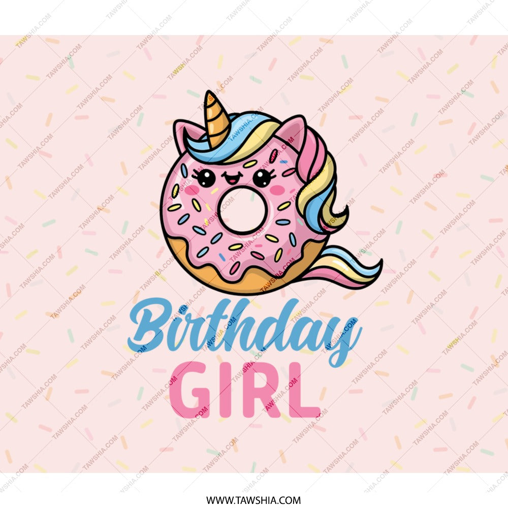 Birthday Girl Unicorn Donut BackPack, Cute BackPack, Unique BackPack, Gift Idea for Girls, Back to School BackPack, Kids BackPack - Tawshia