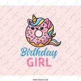 Birthday Girl Unicorn Donut BackPack, Cute BackPack, Unique BackPack, Gift Idea for Girls, Back to School BackPack, Kids BackPack - Tawshia