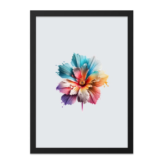 Abstract Flower Wall Art, Watercolor Floral Print, Colorful Botanical Decor, Modern Home Art, Living Room Decor, Gift Idea - Tawshia