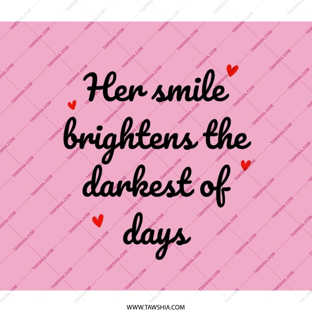 Smile Brightens Backpack, Inspirational Backpack, Motivation Backpack, Her Smile Backpack, Gift Backpack, Statement Backpack - Tawshia
