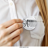 Friend Quote Pinback Button, Gift for Best Friend, Friendship Saying Button, BFF Gift, Motivational Button, Pinback Badge - Tawshia