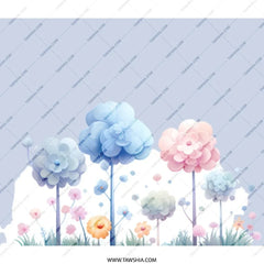 Floral Fantasy BackPack, Pastel Flowers, Cute Backpack, School Backpack, Everyday Backpack, Trendy Gift, Floral Back Pack - Tawshia