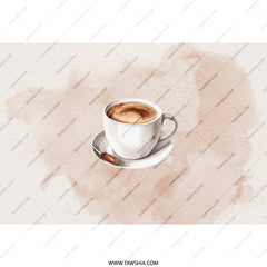 Coffee Cup Tumbler, Watercolor Design Tumbler, Coffee Lover Gift, Stylish Tumbler, Drinkware for Coffee, Coffee Mug Gift, Cute Cup, Drink - Tawshia