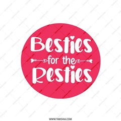 Besties For Resties Pillow, Friendship Gift, Best Friend Present, Decorative Throw Pillow, Room Decor, Cute Pillow - Tawshia
