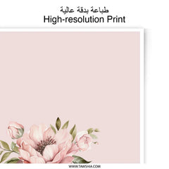 Floral Tea Cup Photographic Prints, Botanical Art Print, Flower Tea Cup Prints, Pink Floral Artwork, Home Decor, Floral Print - Tawshia