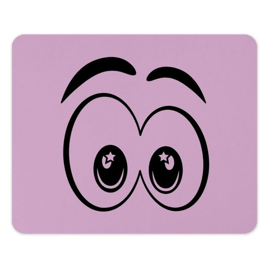 Cartoon Eyes Mouse Pad, Funny Eyes, Cute Mousepad, Star Eyes, Fun Office Decor, Gift for Her, Gift for Him, Playful Desk Accessory - Tawshia