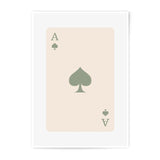 Ace of Spades Photographic Print, Card Art, Playing Cards, Minimalist Home Decor, Game Room Art, Unique Wall Art, Casino Decor, Card Player - Tawshia