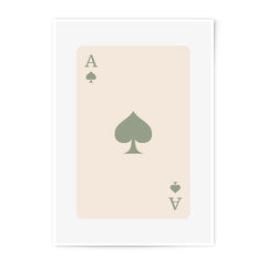 Ace of Spades Photographic Print, Card Art, Playing Cards, Minimalist Home Decor, Game Room Art, Unique Wall Art, Casino Decor, Card Player - Tawshia