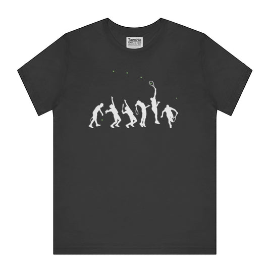Evolution of Tennis Silhouette Graphic T-Shirt product