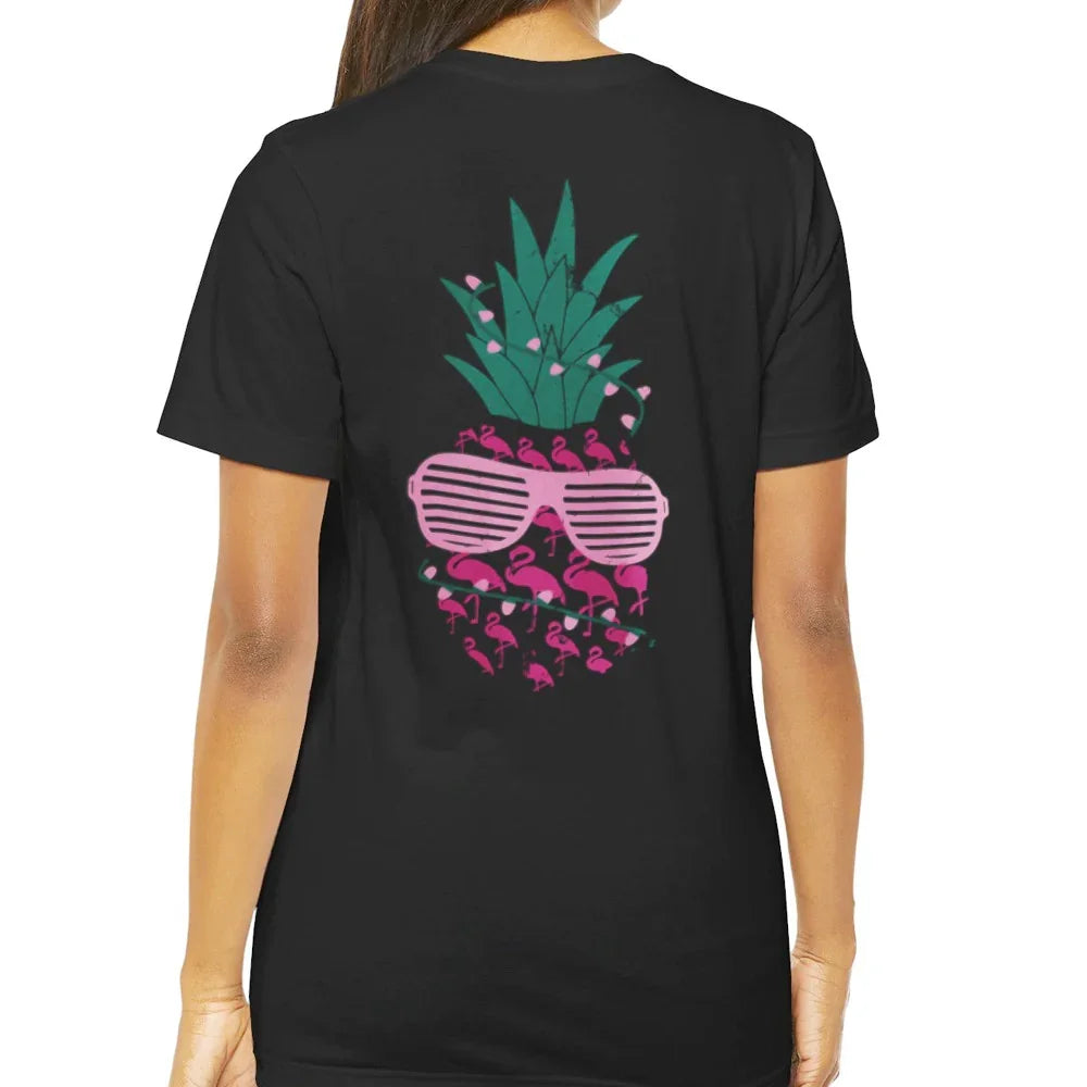 Pineapple and Flamingo Graphic T-Shirt product type