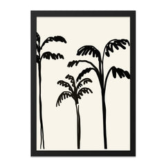 Minimalist Palm Tree Wall Art, Black and White Print, Tropical Decor, Modern Art Print, Simple Home Decor, Scandinavian Wall Art - Tawshia