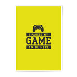 Gamer Photographic Prints, Funny Game Pause Poster, Video Game Art, Gaming Prints, Home Decor, Wall Art, Cool Gift, Play Station Art - Tawshia