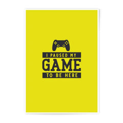 Gamer Photographic Prints, Funny Game Pause Poster, Video Game Art, Gaming Prints, Home Decor, Wall Art, Cool Gift, Play Station Art - Tawshia