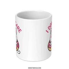 Donut Cat Mug, Funny Cat Lover Gift, Cute Kitten Coffee Mug, I Donut Care Mug, Sarcastic Mug, Kawaii Cat Mug, Unique Gift Idea - Tawshia