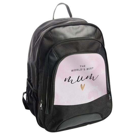 World's Best Mum Backpack, Mom Gift, Mother's Day Backpack, Unique Backpack, Present for Mum, Stylish Gift, Best Backpack Design - Tawshia