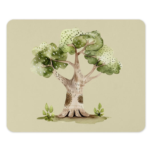 Watercolor Tree MousePad, Nature Inspired Mouse Pad, Unique Desk Decor, Office Gift, Computer Accessory, Tree Art Mouse Pads - Tawshia