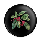 Coffee Bean Pinback Button, Plant Lover Badge, Coffee Lover Gift, Botanical Button, Caffeine Addict Pin, Coffee Gift, Retro Coffee Button - Tawshia