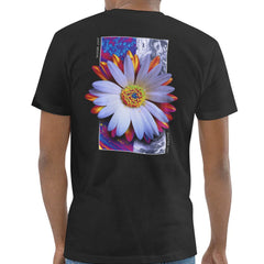 Vibrant Flower Graphic Print Black T-Shirt product