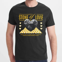 Stone of Love Graphic Heart Design T-Shirt product type