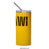 Nassrawi Football Fan Tumbler, Saudi Arabia League, Yellow Black Design, Travel Mug, Insulated Tumbler, Soccer Gift, Sports Tumbler - Tawshia