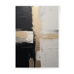 Abstract Photographic Print, Modern Wall Decor, Minimalist Art, Black and White, Beige Tone, Home Decor, Wall Art Print - Tawshia