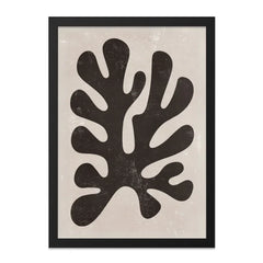 Abstract Coral Wall Art, Modern Organic Print, Botanical Silhouette Decor, Neutral Earth Tone Minimalist Artwork, Unique Home Gallery - Tawshia