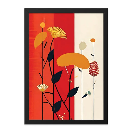 Modern Floral Wall Art, Abstract Botanical Print, Contemporary Flower Design, Stylish Home Decor, Trendy Art Print, Unique Wall Decor - Tawshia
