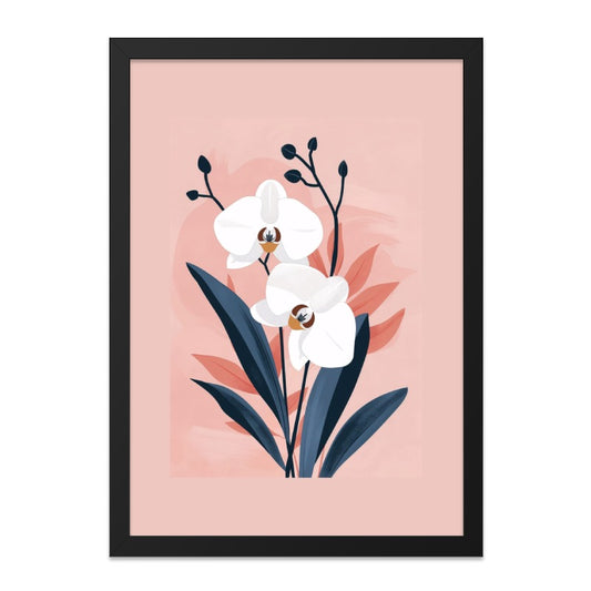 Orchid Wall Art, Floral Print, Botanical Art, Minimalist Decor, Modern Home Decor, Flower Wall Art, Floral Art Print - Tawshia