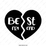 Best Friend Pinback Button, Friendship Gift, Heart Button Pin, Matching Bestie Buttons, Friendship Badge, Best Friends Forever, BFF Gift - Tawshia